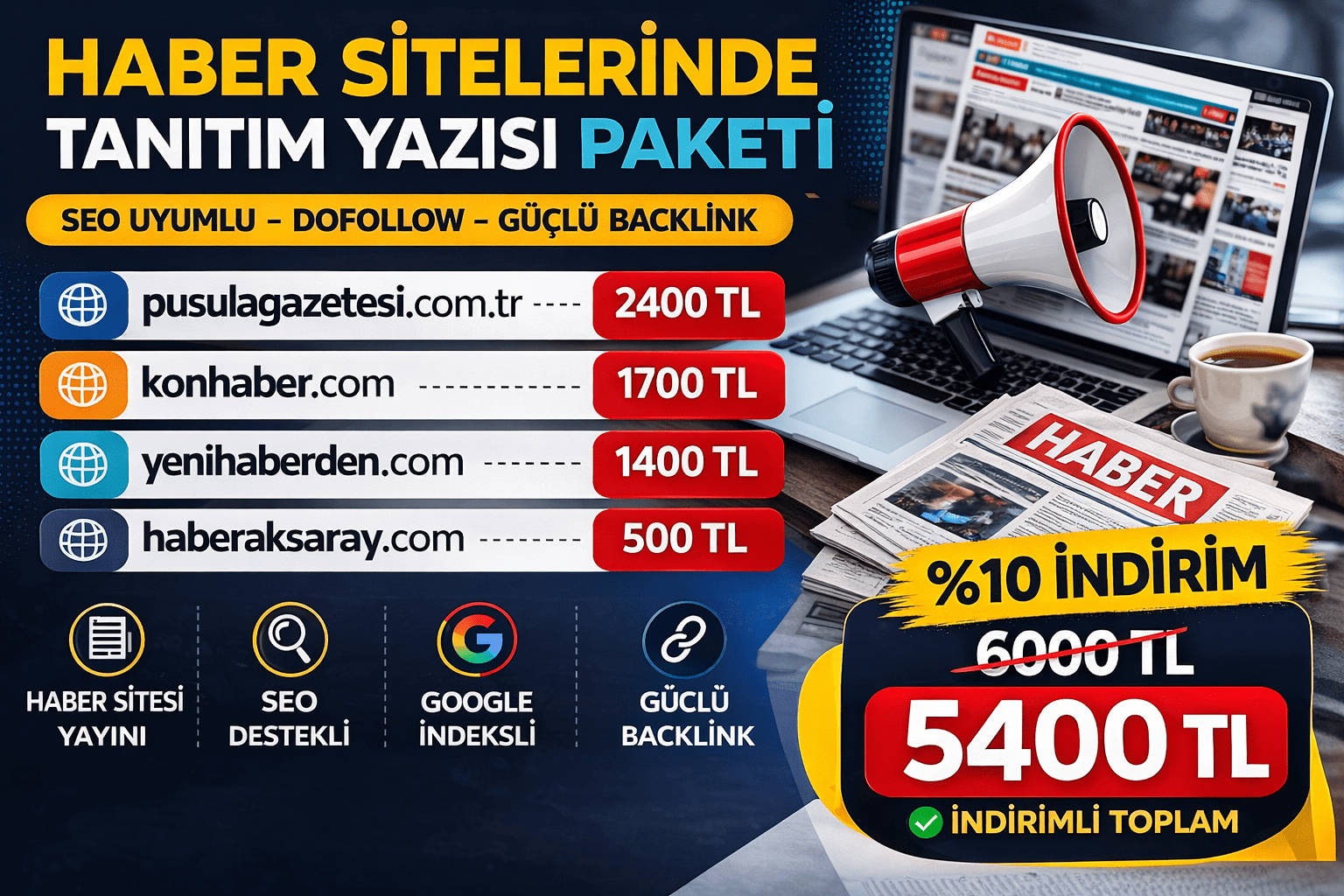 ✅Haber Sitelerinde Tanıtım Yazısı Paketi – Güçlü Backlink ve SEO Güçlendirme Fırsatı✅